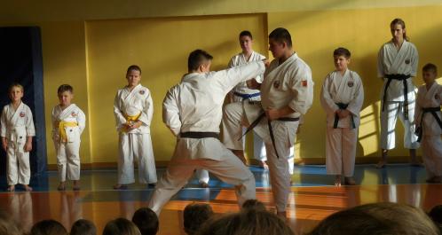 Pokaz strykowskich karateków w Zgierzu